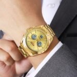 SKMEI 2503 Digital Tachymetre Countdown Timer Watch - black/gold/white/steel - Image 3