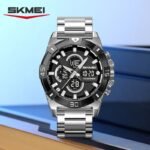 SKMEI 2593 Heavy Duty Digital Chronograph Sports Watch - silver - Image 5