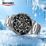 SKMEI 2593 Heavy Duty Digital Chronograph Sports Watch - silver - Image 3