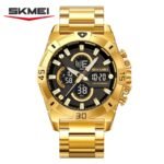 SKMEI 2593 Heavy Duty Digital Chronograph Sports Watch - gold - Image 2