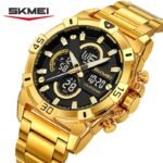 SKMEI 2593 Heavy Duty Digital Chronograph Sports Watch - gold