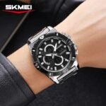 SKMEI 2593 Heavy Duty Digital Chronograph Sports Watch - silver - Image 4