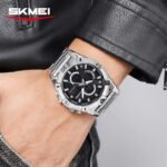 SKMEI 2593 Heavy Duty Digital Chronograph Sports Watch - silver - Image 6