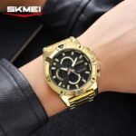 SKMEI 2593 Heavy Duty Digital Chronograph Sports Watch - gold - Image 5