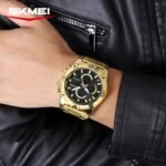 SKMEI 2593 Heavy Duty Digital Chronograph Sports Watch - gold - Image 3