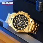 SKMEI 2593 Heavy Duty Digital Chronograph Sports Watch - gold - Image 4