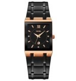 SKMEI 9263 Square Analog Quartz Watch - rosegold/black/black