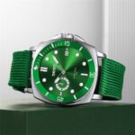 SKMEI 9328 Analog Quartz Nylon Strap Casual Watch - green - Image 3