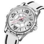 SKMEI 9342 Racing Analog Quartz Sports Watch - white
